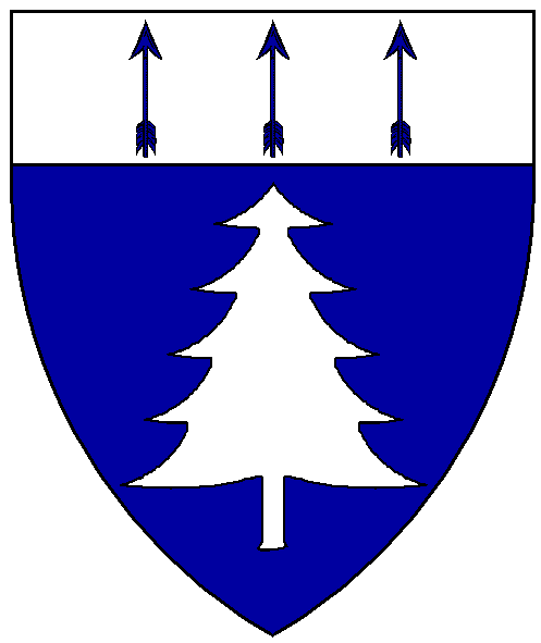 The arms of Aranwen verch Rhys ap Gwalter