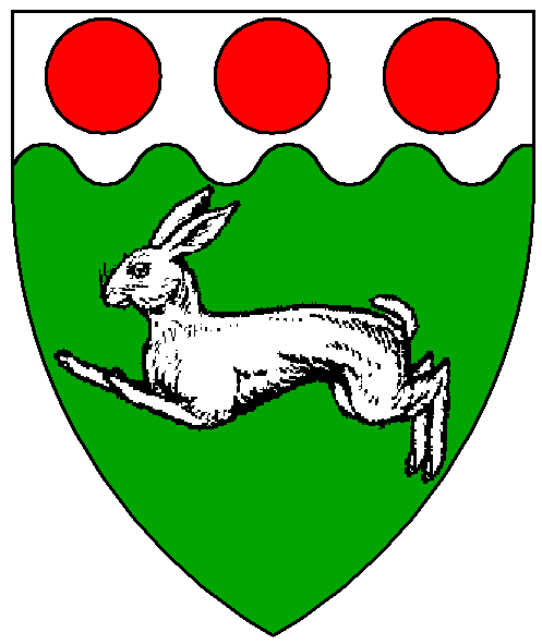 The arms of Rowan de la Garnison